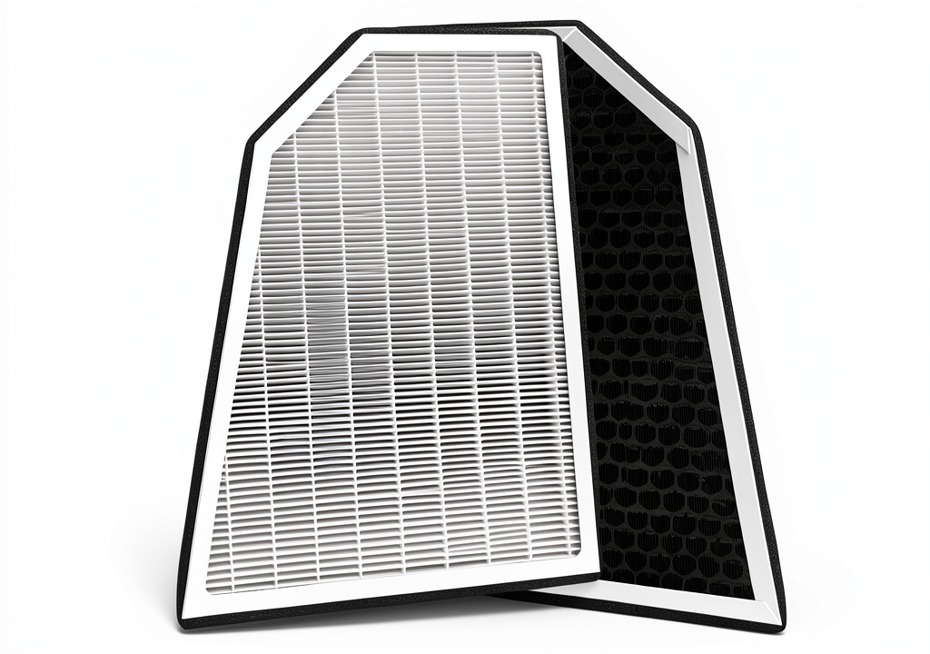 Installing ONSOKU HEPA Air Filter for Tesla Model X on a wooden desk