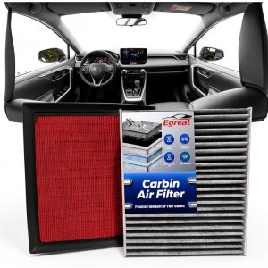 Egreat Carbon Air Filter for RAV4 Camry Highlander-0